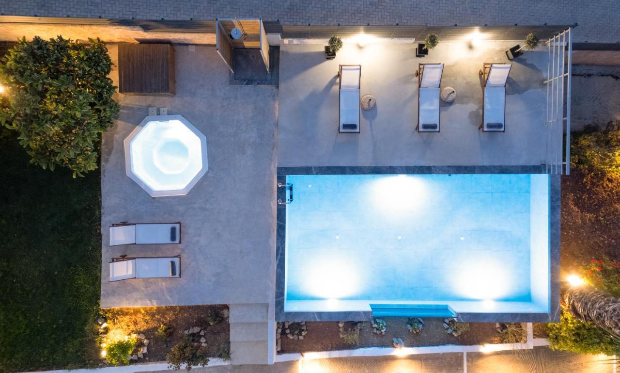Queen'S Gem Luxury Villa - Heated Jacuzzi & Pool Hersonissos  Ngoại thất bức ảnh