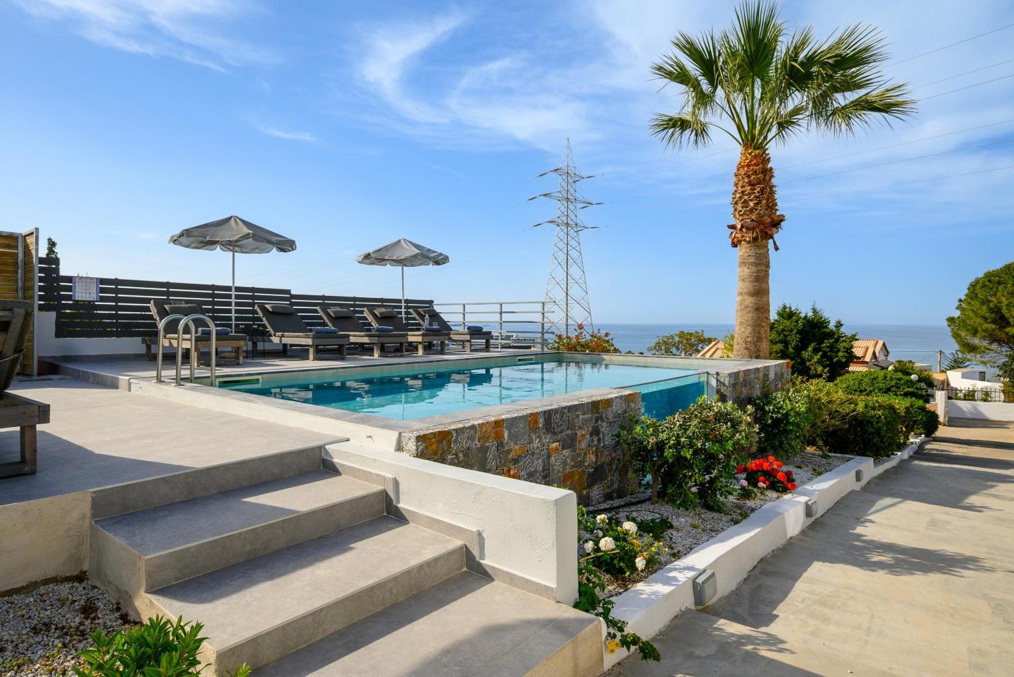 Queen'S Gem Luxury Villa - Heated Jacuzzi & Pool Hersonissos  Ngoại thất bức ảnh