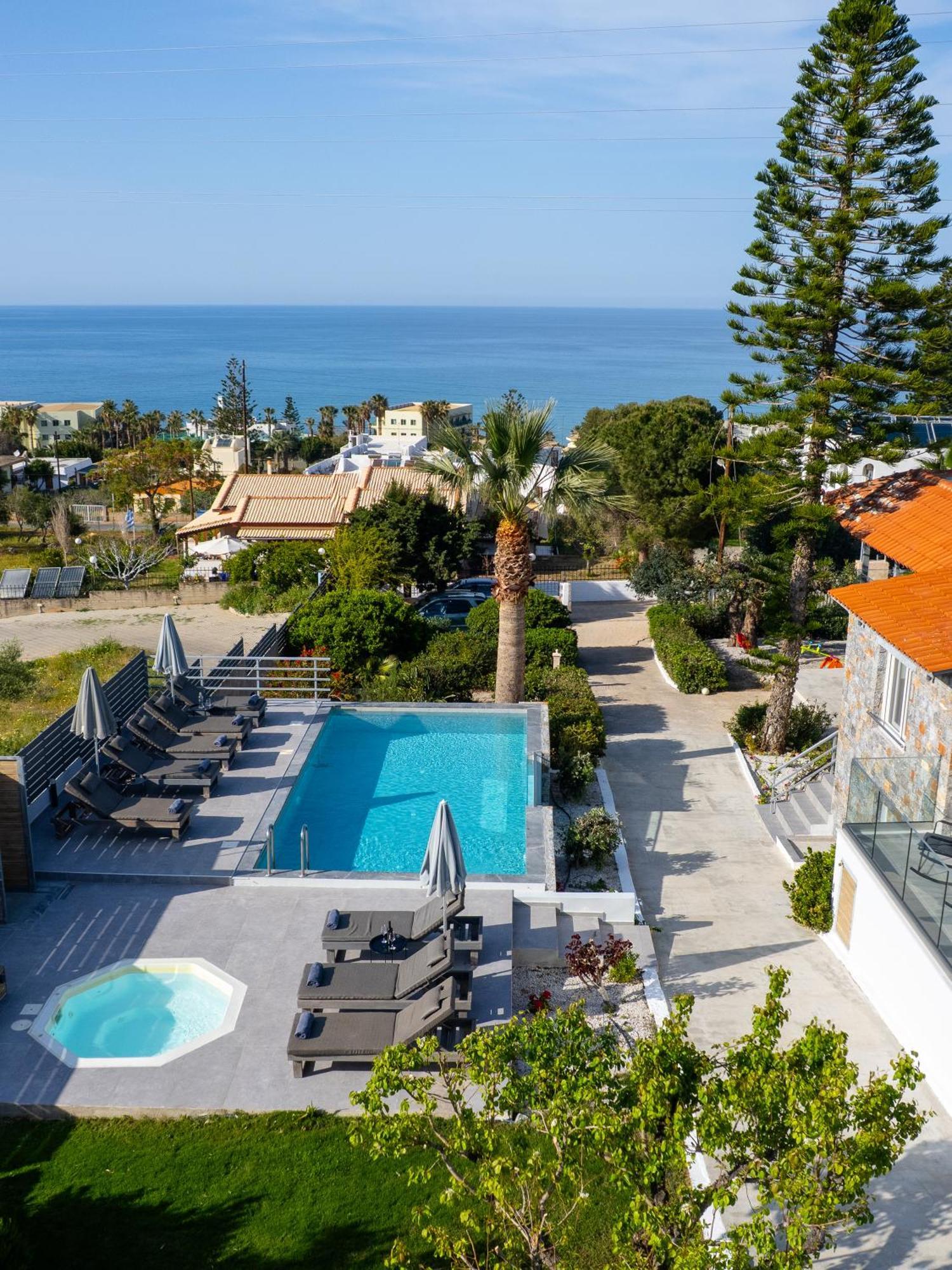 Queen'S Gem Luxury Villa - Heated Jacuzzi & Pool Hersonissos  Ngoại thất bức ảnh